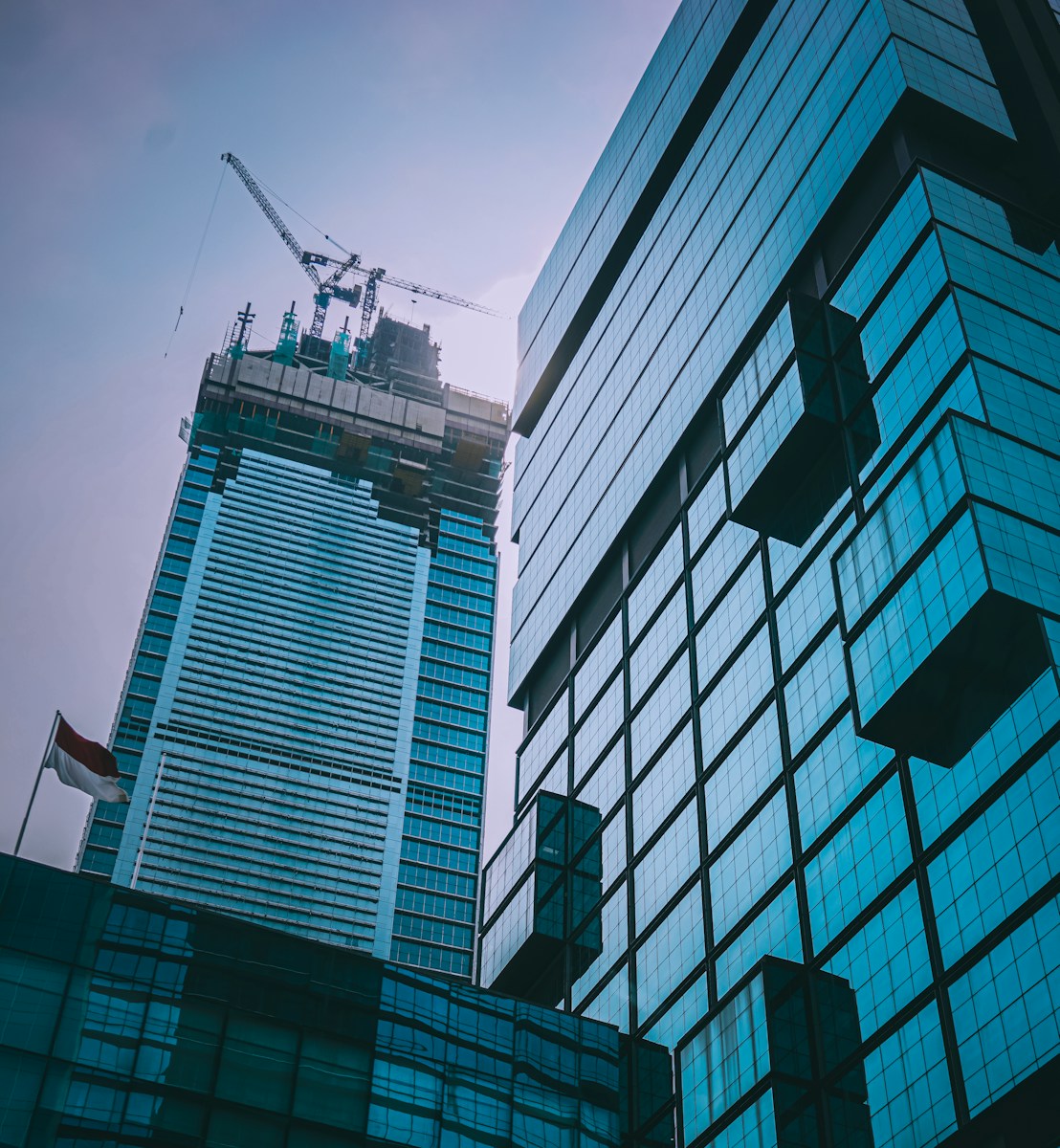 white and black concrete building